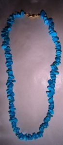 Collier baroque Howlite turquoise