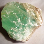 Calcite verte massive, Mexique